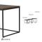 Набор столиков unique furniture, rivoli, 3 шт., 50/45/40 см (куб)